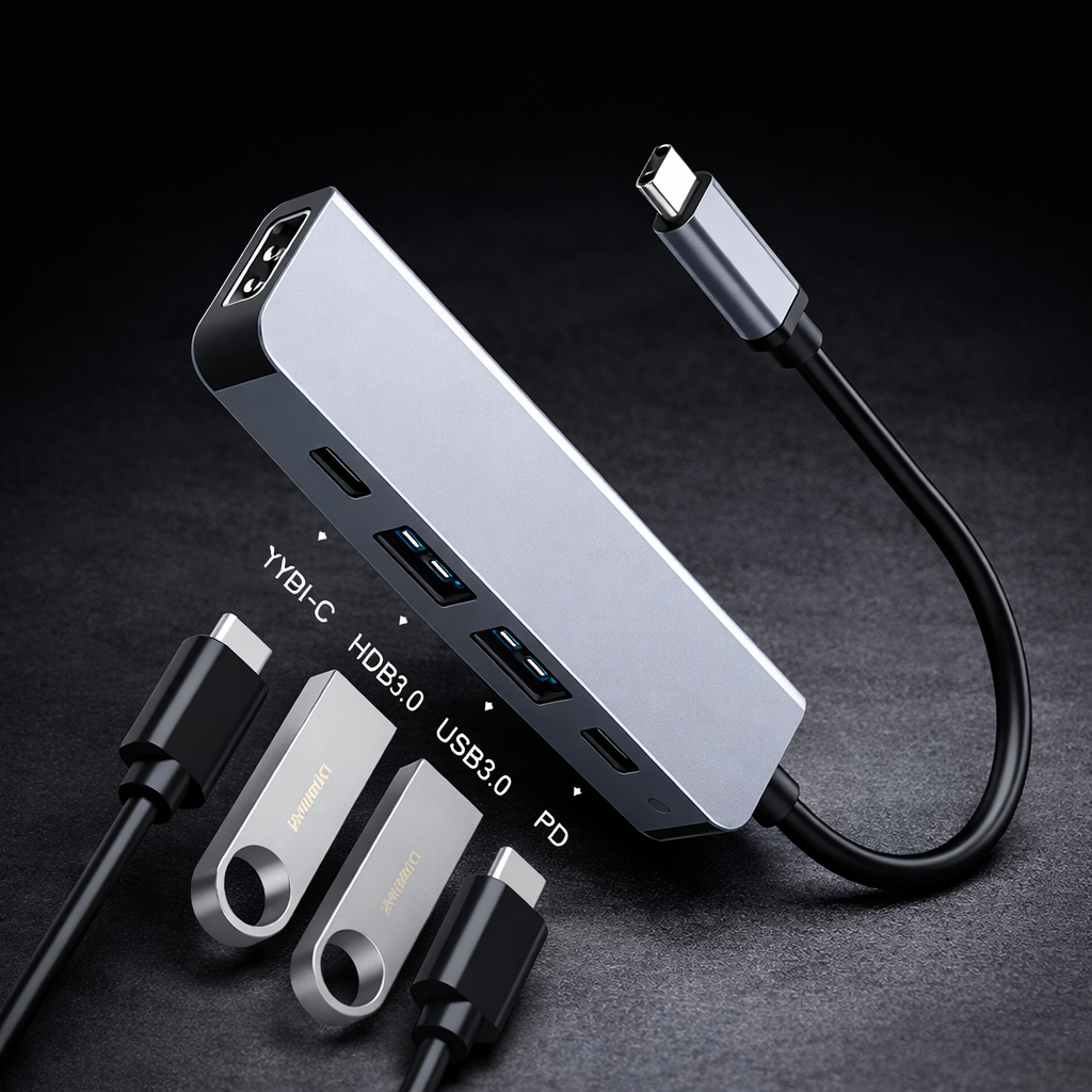 USB-C-Hub mit 4K-HDMI-Anschluss