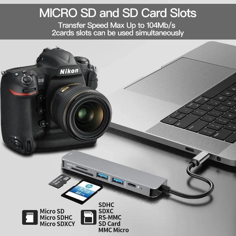 USB-C-Hub mit 4K-HDMI-Anschluss