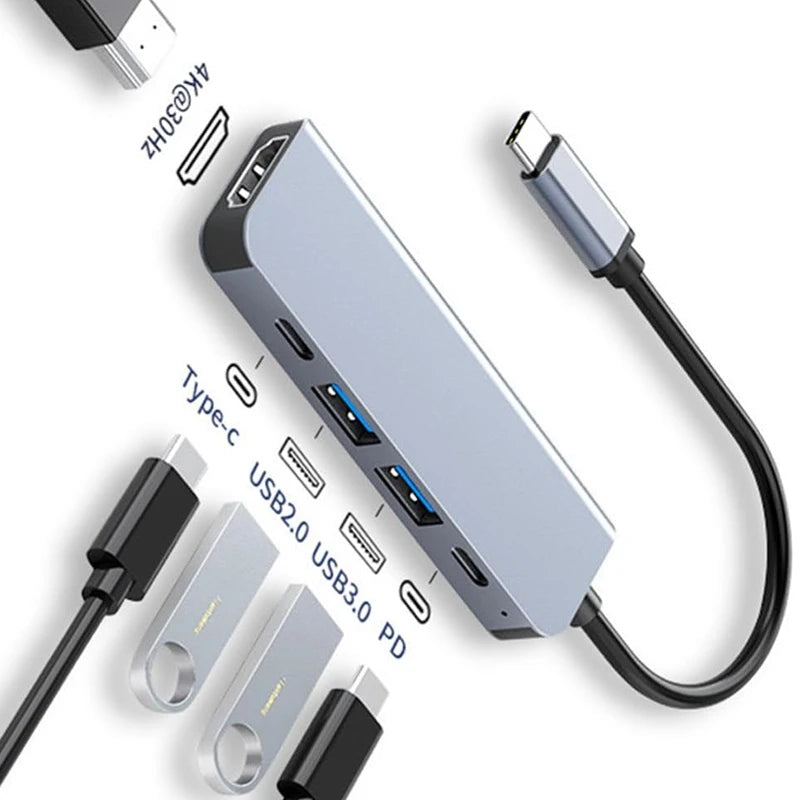 USB-C-Hub mit 4K-HDMI-Anschluss