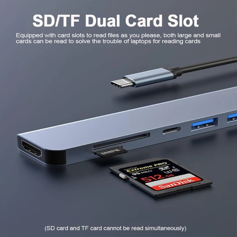 USB-C-Hub mit 4K-HDMI-Anschluss