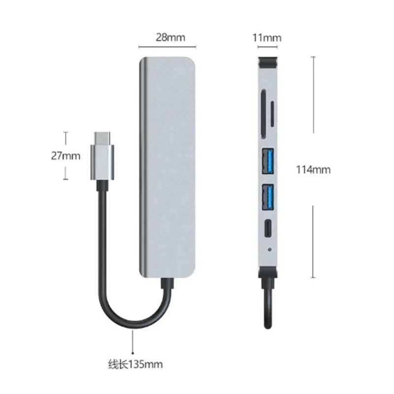 USB-C-Hub mit 4K-HDMI-Anschluss